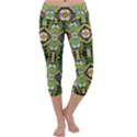 Bread Sticks And Fantasy Flowers In A Rainbow Capri Yoga Leggings View1