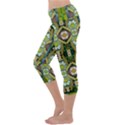 Bread Sticks And Fantasy Flowers In A Rainbow Capri Yoga Leggings View2