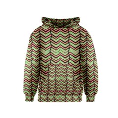 Zig Zag Multicolored Ethnic Pattern Kids  Pullover Hoodie by dflcprintsclothing