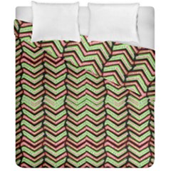 Zig Zag Multicolored Ethnic Pattern Duvet Cover Double Side (california King Size)