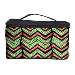 Zig Zag Multicolored Ethnic Pattern Cosmetic Storage Case