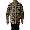 Zig Zag Multicolored Ethnic Pattern Hooded Wind Breaker (Kids) View1