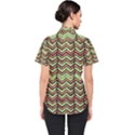 Zig Zag Multicolored Ethnic Pattern Women s Short Sleeve Shirt View2