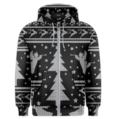 Ugly Christmas Sweater Men s Zipper Hoodie