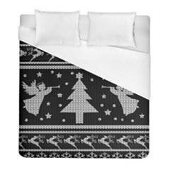 Ugly Christmas Sweater Duvet Cover (full/ Double Size) by Valentinaart