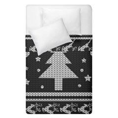 Ugly Christmas Sweater Duvet Cover Double Side (single Size) by Valentinaart