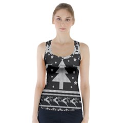 Ugly Christmas Sweater Racer Back Sports Top by Valentinaart