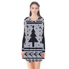 Ugly Christmas Sweater Flare Dress by Valentinaart