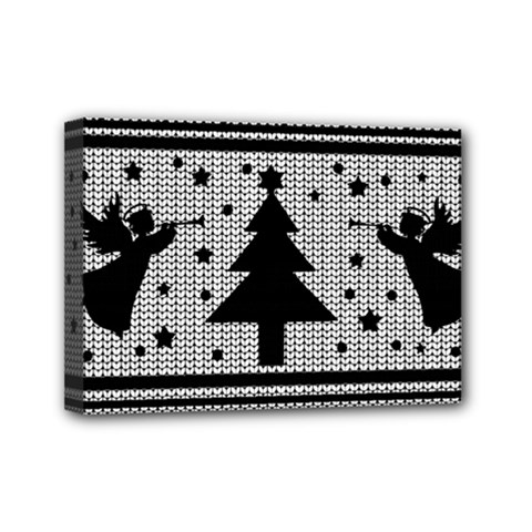 Ugly Christmas Sweater Mini Canvas 7  X 5 