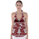 Ugly Christmas Sweater Babydoll Tankini Top View1