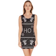 Ugly Christmas Sweater Bodycon Dress by Valentinaart