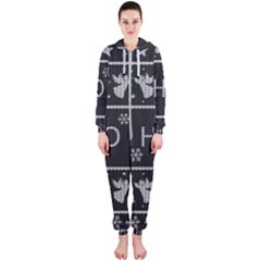 Ugly Christmas Sweater Hooded Jumpsuit (ladies) 