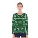 Ugly Christmas Sweater Women s Long Sleeve Tee View1