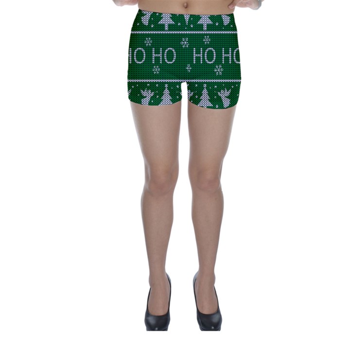 Ugly Christmas Sweater Skinny Shorts