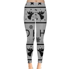 Ugly Christmas Sweater Leggings  by Valentinaart