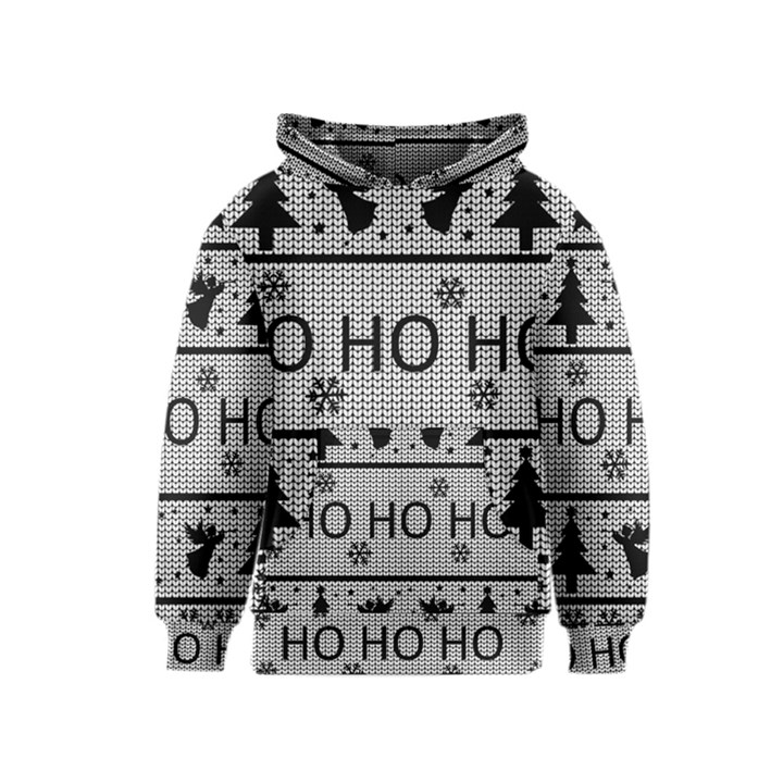 Ugly Christmas Sweater Kids  Pullover Hoodie