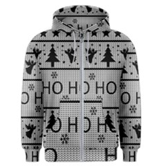 Ugly Christmas Sweater Men s Zipper Hoodie