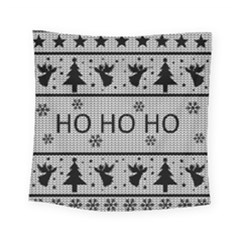 Ugly Christmas Sweater Square Tapestry (small) by Valentinaart