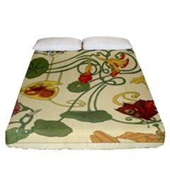 Floral Art Nouveau Fitted Sheet (california King Size) by NouveauDesign