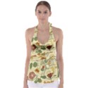 Floral Art Nouveau Babydoll Tankini Top View1