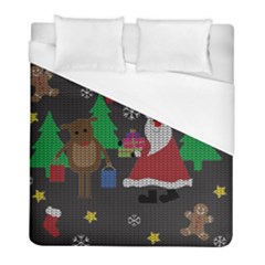 Ugly Christmas Sweater Duvet Cover (full/ Double Size) by Valentinaart