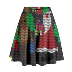 Ugly Christmas Sweater High Waist Skirt