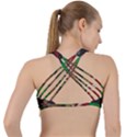 Ugly Christmas Sweater Criss Cross Racerback Sports Bra View2