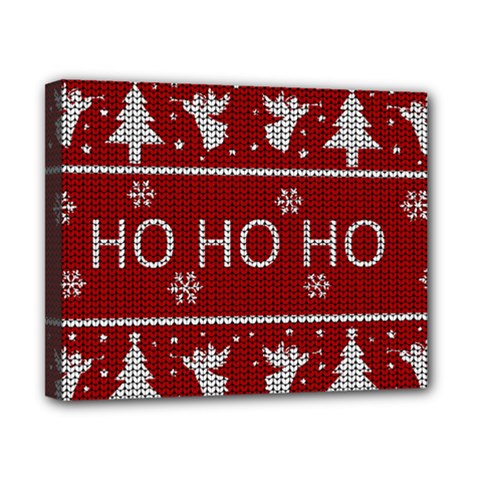 Ugly Christmas Sweater Canvas 10  X 8  by Valentinaart