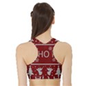 Ugly Christmas Sweater Sports Bra with Border View2