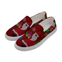 Ugly Christmas Sweater Women s Canvas Slip Ons by Valentinaart