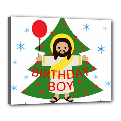 Jesus - Christmas Canvas 20  X 16  by Valentinaart