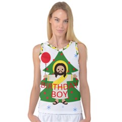 Jesus - Christmas Women s Basketball Tank Top by Valentinaart