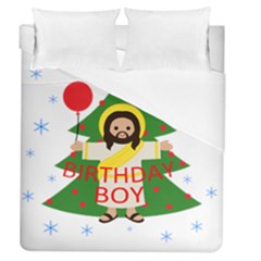 Jesus - Christmas Duvet Cover (queen Size) by Valentinaart