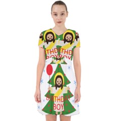 Jesus - Christmas Adorable In Chiffon Dress by Valentinaart