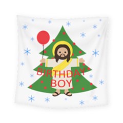 Jesus - Christmas Square Tapestry (small) by Valentinaart