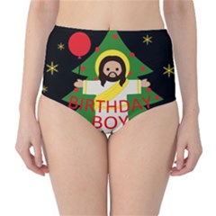 Jesus - Christmas High-waist Bikini Bottoms by Valentinaart