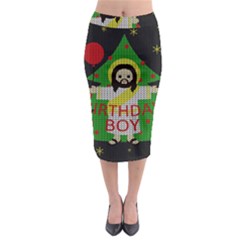 Jesus - Christmas Midi Pencil Skirt by Valentinaart