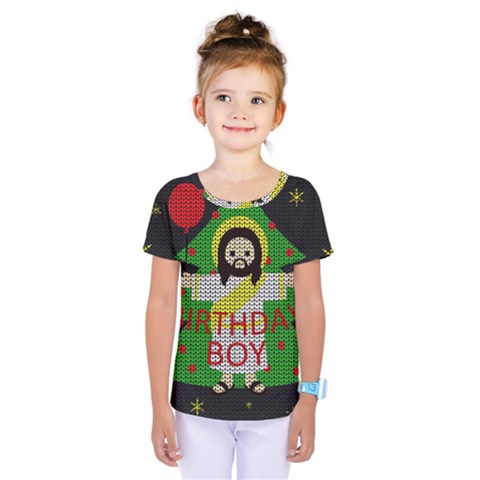 Jesus - Christmas Kids  One Piece Tee by Valentinaart