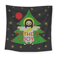 Jesus - Christmas Square Tapestry (large) by Valentinaart