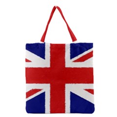 Union Jack Pencil Art Grocery Tote Bag by picsaspassion