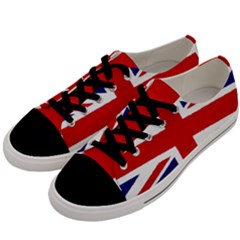 Union Jack Pencil Art Men s Low Top Canvas Sneakers by picsaspassion