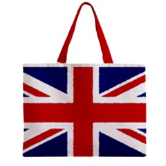 Union Jack Watercolor Drawing Art Zipper Mini Tote Bag by picsaspassion