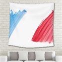 France flag, banner watercolor painting art Square Tapestry (Large) View2