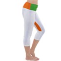 Flag Ireland, banner watercolor painting art Capri Yoga Leggings View3