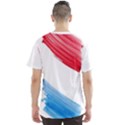 Tricolor banner watercolor painting art Men s Sports Mesh Tee View2