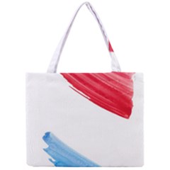 Tricolor Banner Watercolor Painting Art Mini Tote Bag by picsaspassion