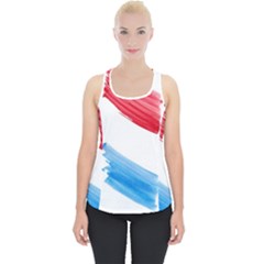 Tricolor Banner Watercolor Painting Art Piece Up Tank Top by picsaspassion