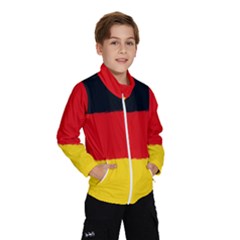 German Flag, Banner Deutschland, Watercolor Painting Art Wind Breaker (kids) by picsaspassion