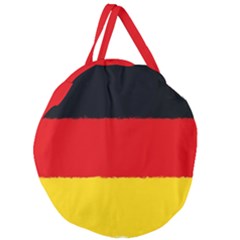 German Flag, Banner Deutschland, Watercolor Painting Art Giant Round Zipper Tote by picsaspassion