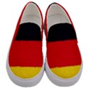 German flag, banner Deutschland, watercolor painting art Men s Canvas Slip Ons View1